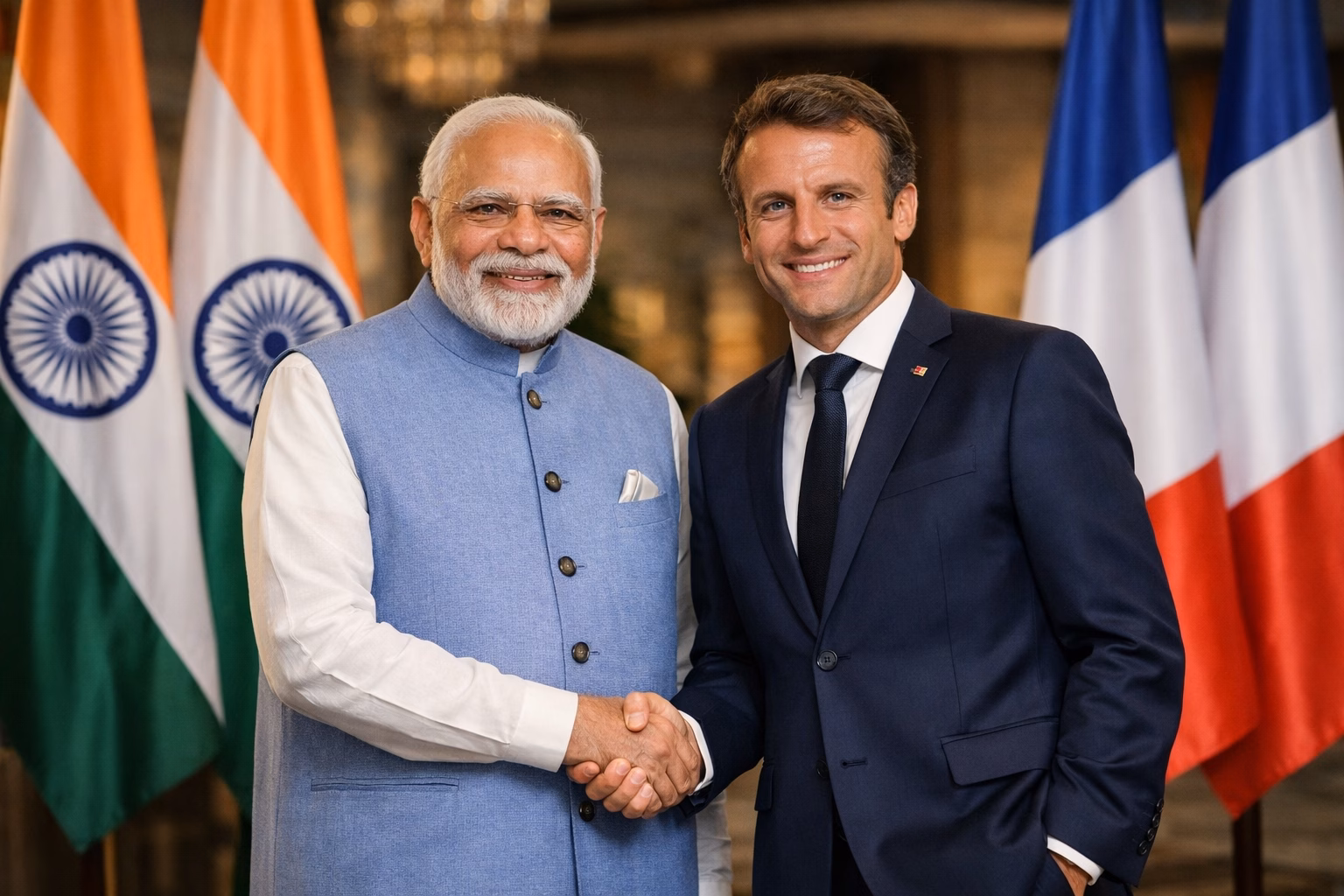 Emmanuel Macron visit to India