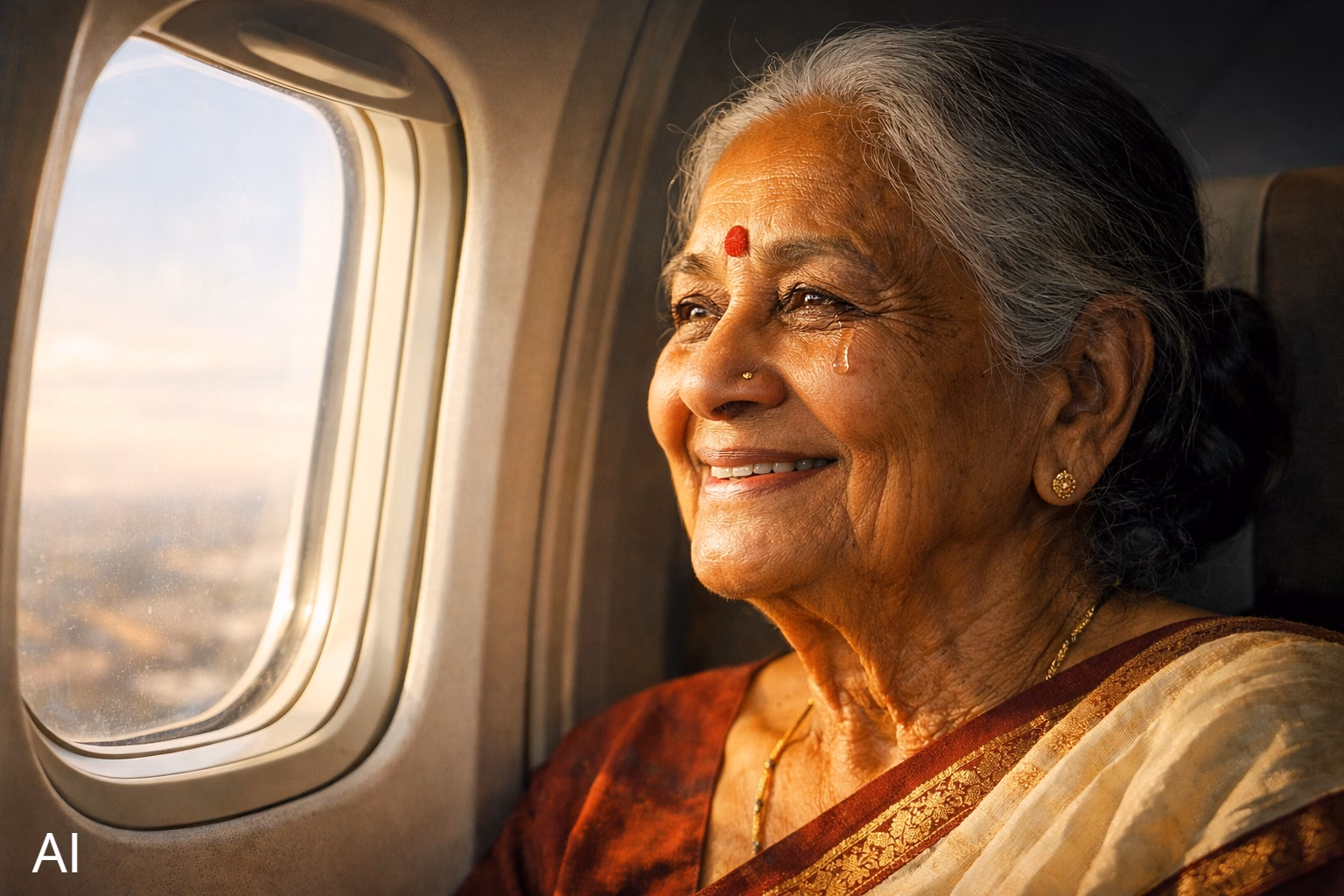 Mother's First Flight