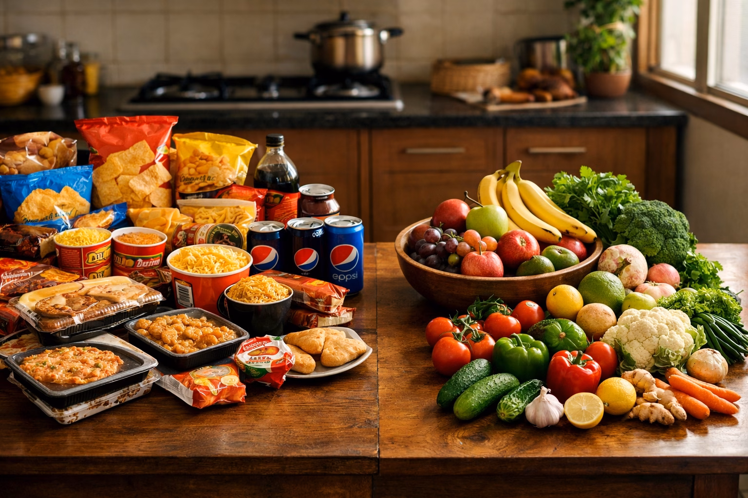 Junk food health risk