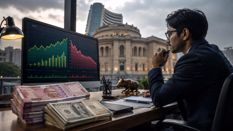 Financial Analyst Watching Market Charts