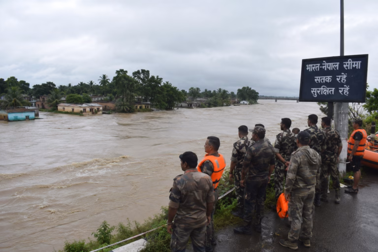 Flood Rescue Watch by the Swollen River