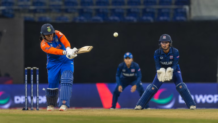 India Batter Strikes Against Thailand