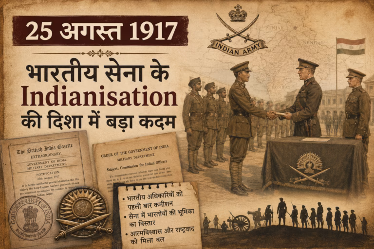 Indian Army Indianisation, 1917