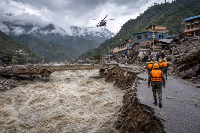 Mountain Flood Rescue Operation