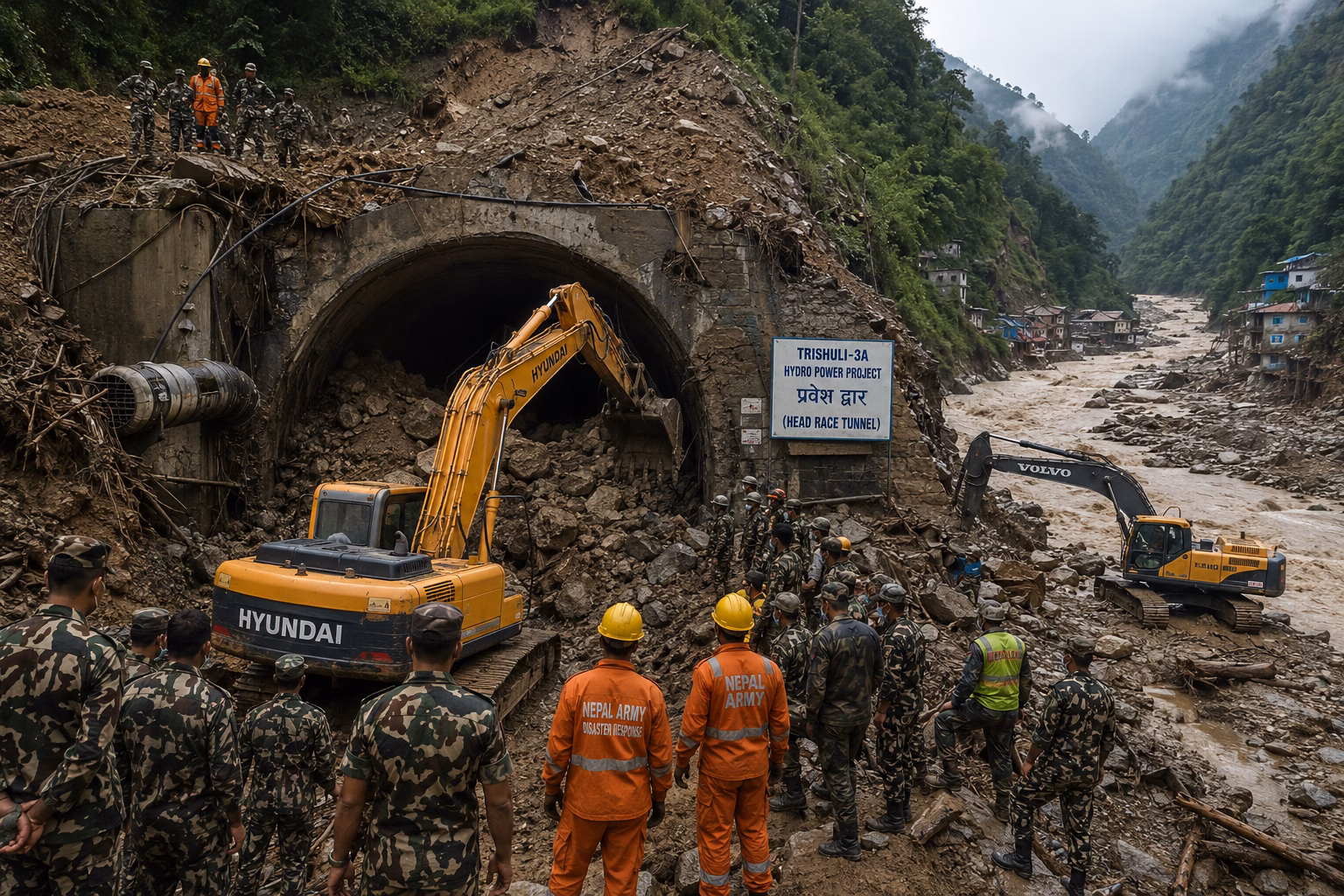 Nepal Army Tunnel Rescue Operation