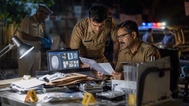 Nighttime Forensic Investigation Station