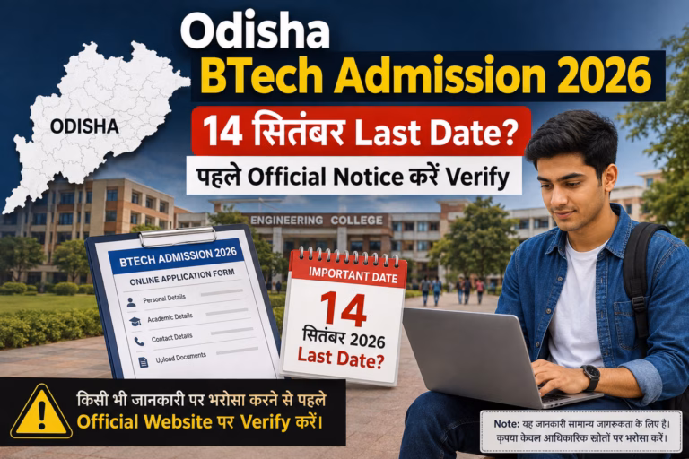 Odisha BTech Admission 2026 Guide