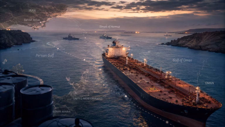 Tanker Through the Strait of Hormuz