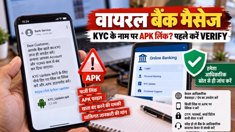 Bank KYC Scam - Verify Before Clicking