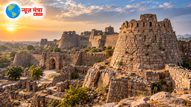 Golden-Hour Tughlaqabad Fort Live