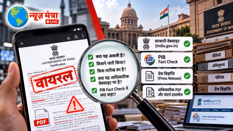 Hindi News Fact-Check Graphic