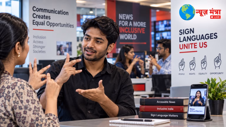 Inclusive Newsroom Sign Language Dialogue
