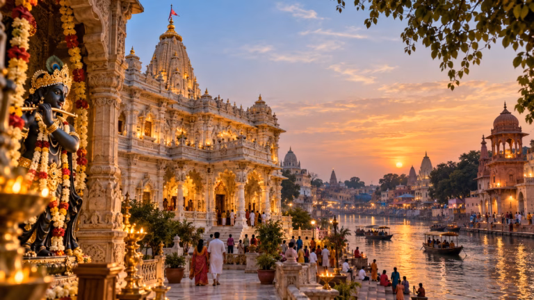 Krishna Temple and Sunset Ghats