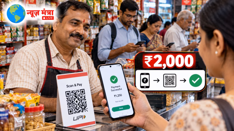 UPI Payment Success at the Shop Counter