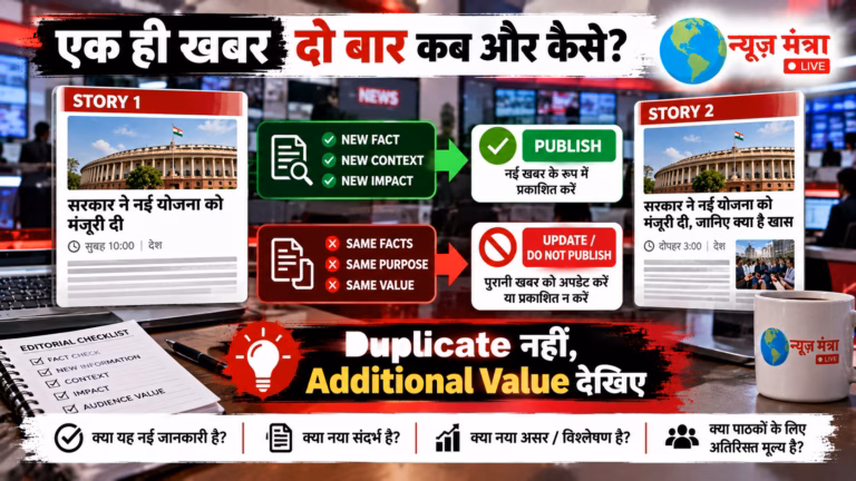 Duplicate News Decision Flowchart