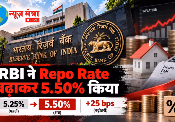 RBI Repo Rate Hike News Graphic