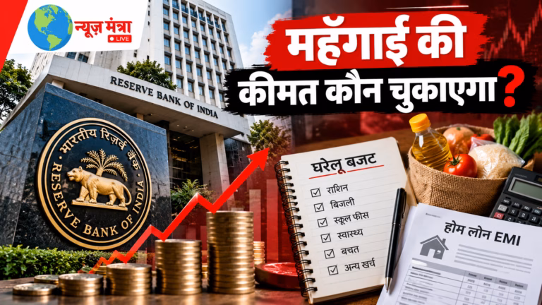 RBI and Household Budget Inflation News Graphic