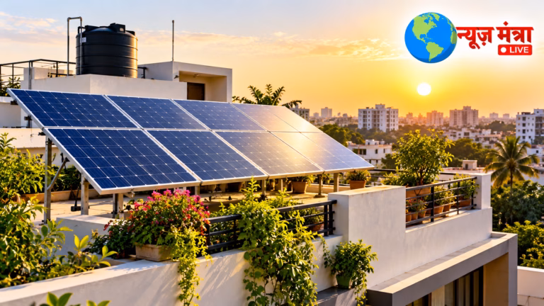 Sunlit Rooftop Solar Garden