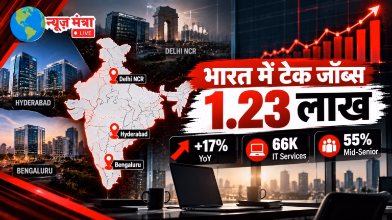 भारत में टेक जॉब्स बढ़ोतरी